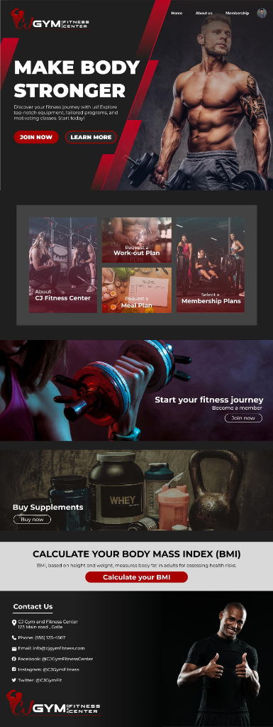 CJ Gym Management System - View 1